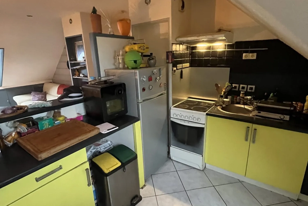 F2-Caen-Cuisine À Vendre à Caen : Charmant F2 de 33,37 m² sans travaux 
