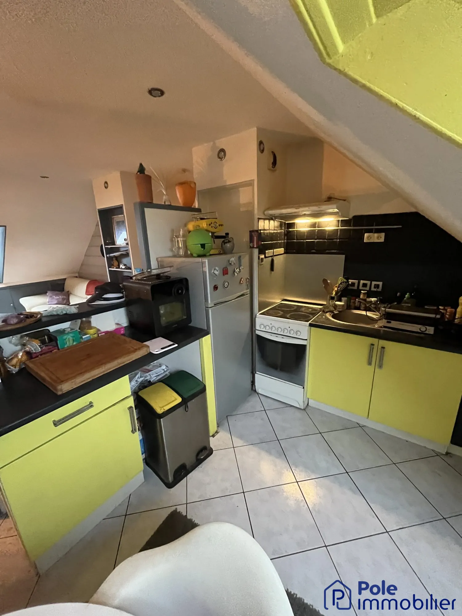 F2-Caen-Cuisine À Vendre à Caen : Charmant F2 de 33,37 m² sans travaux 