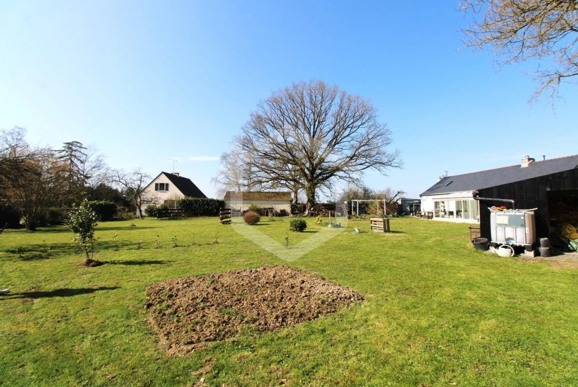 Maison de plain-pied rénovée de 86 m² avec jardin à Guémené-Penfao 