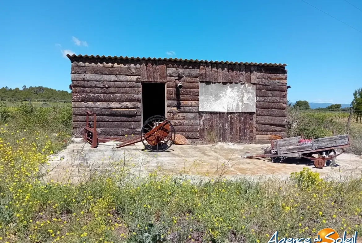 Terrain arboré non constructible à Paraza avec permis pour box, opportunité rare 