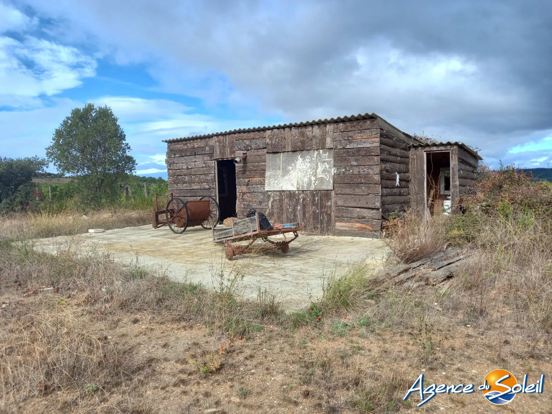 Terrain arboré non constructible à Paraza avec permis pour box, opportunité rare 