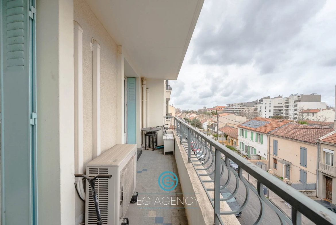 Achat Appartement T4 de 82m² avec Balcon et Loggia à Marseille 