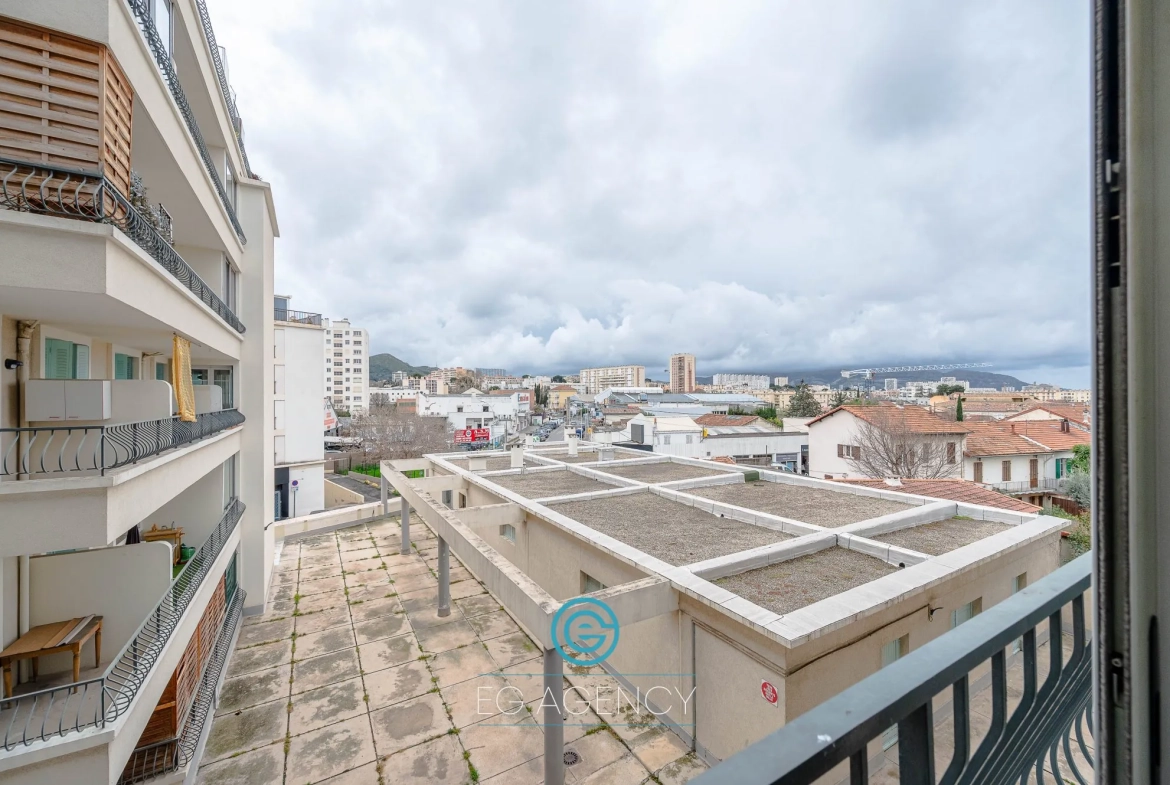 Achat Appartement T4 de 82m² avec Balcon et Loggia à Marseille 