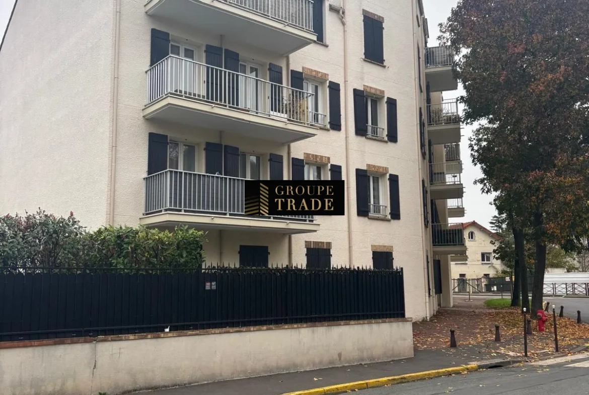 Appartement T2 à vendre à Le Plessis-Trévise – 55m², balcon, proche écoles et commerces 