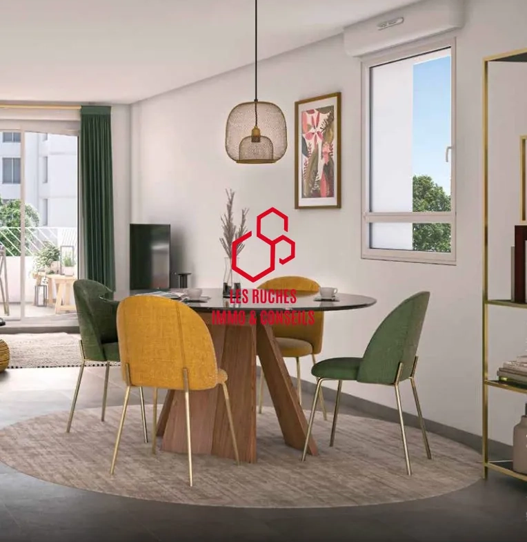 Appartement T2 neuf lumineux à vendre à Montereau-Fault-Yonne avec balcon 