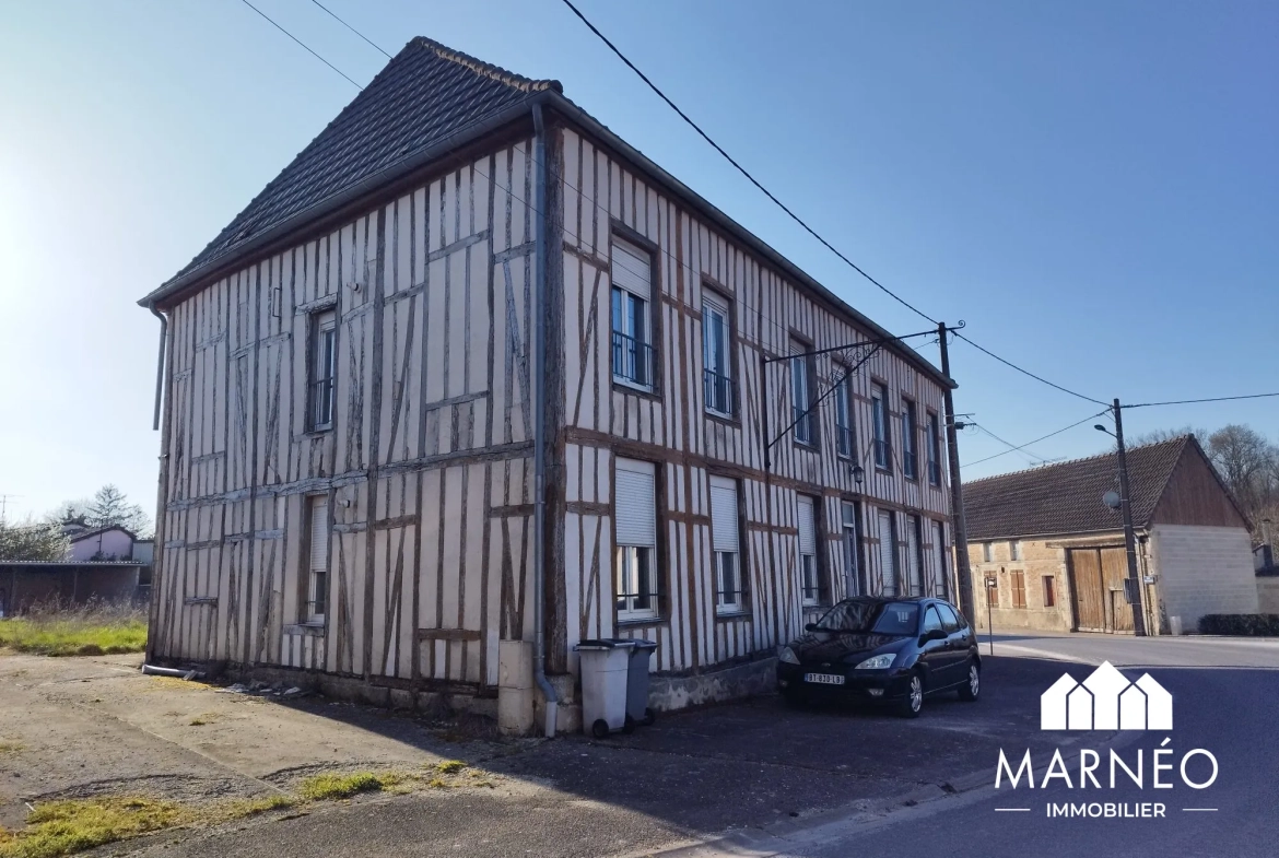 Immeuble en colombage de 1852 avec 5 logements à vendre à Reims 