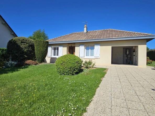 Maison de plain-pied à Condat-sur-Vienne avec jardin et garage, 48 m²