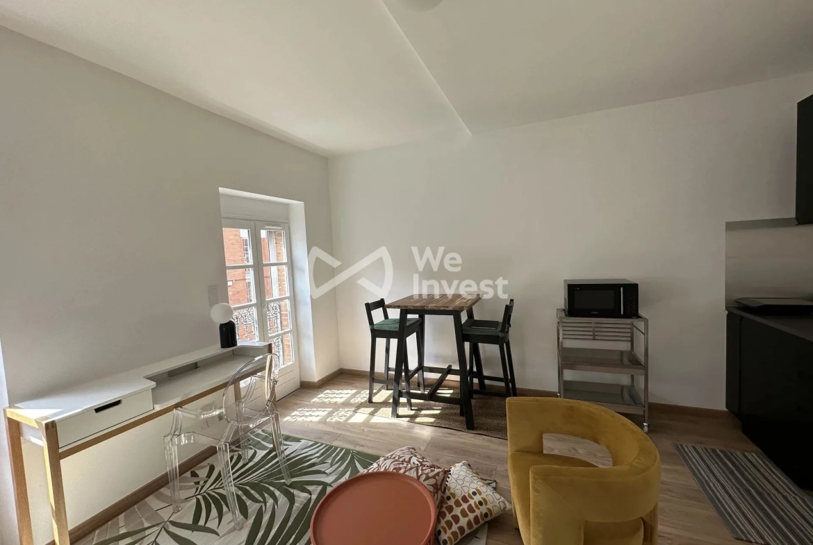 Appartement T1 de prestige à Toulouse, lumineux et idéal pour investissement 