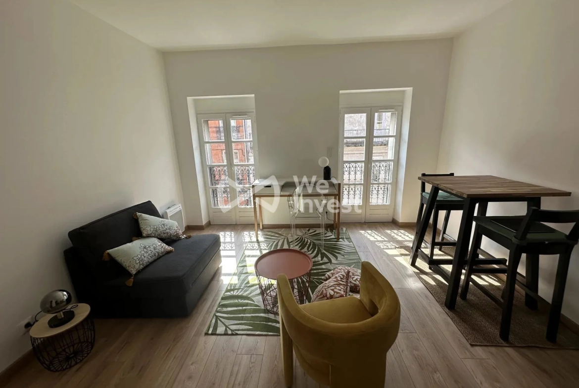 Appartement T1 de prestige à Toulouse, lumineux et idéal pour investissement 