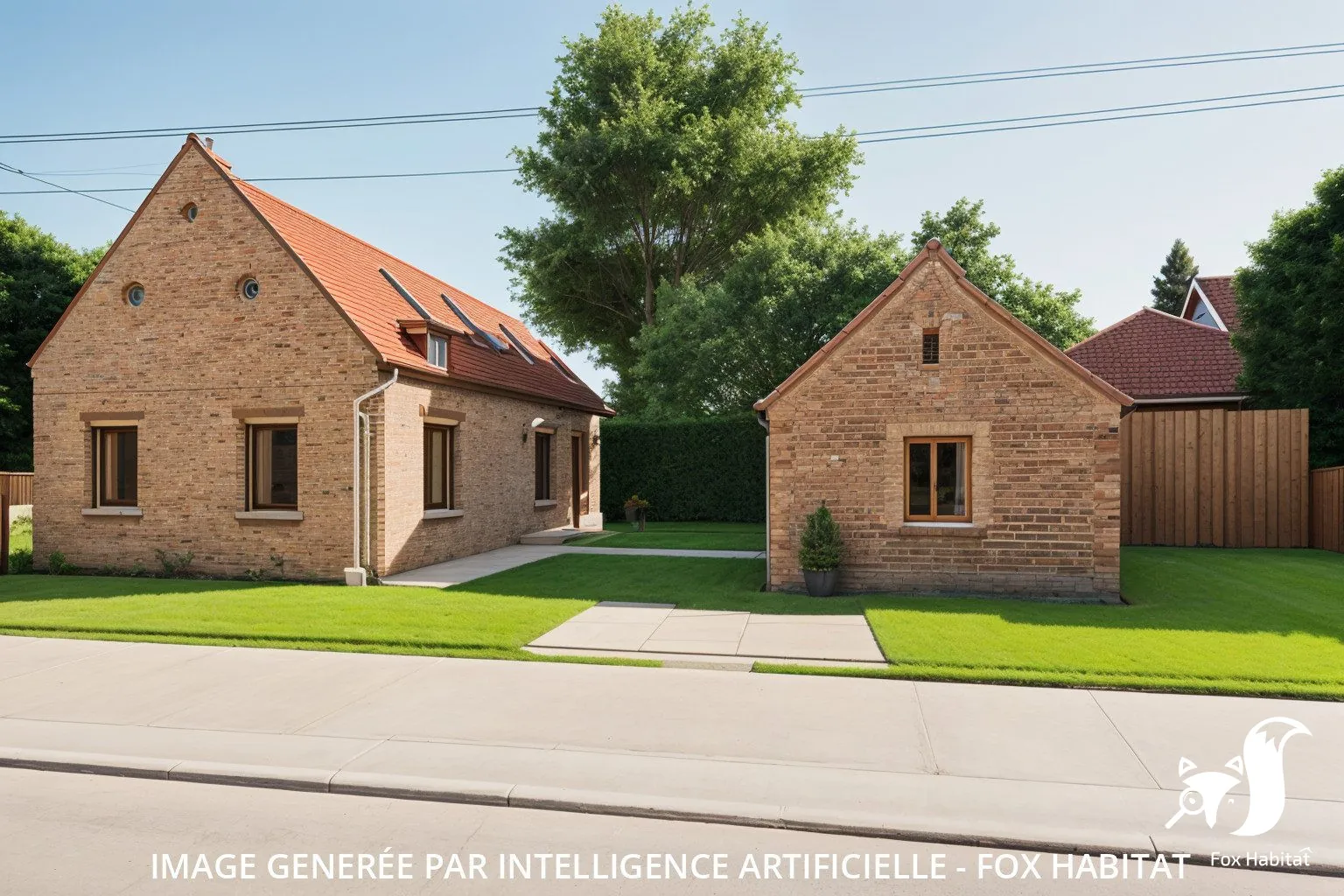 Longère individuelle à Bersée en Pévèle avec dépendances et jardin 