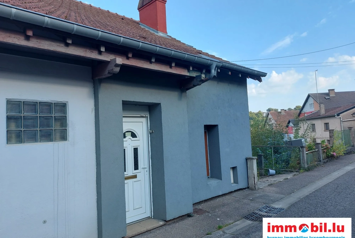 Maison mitoyenne à rénover avec jardin et garage à Ottange 