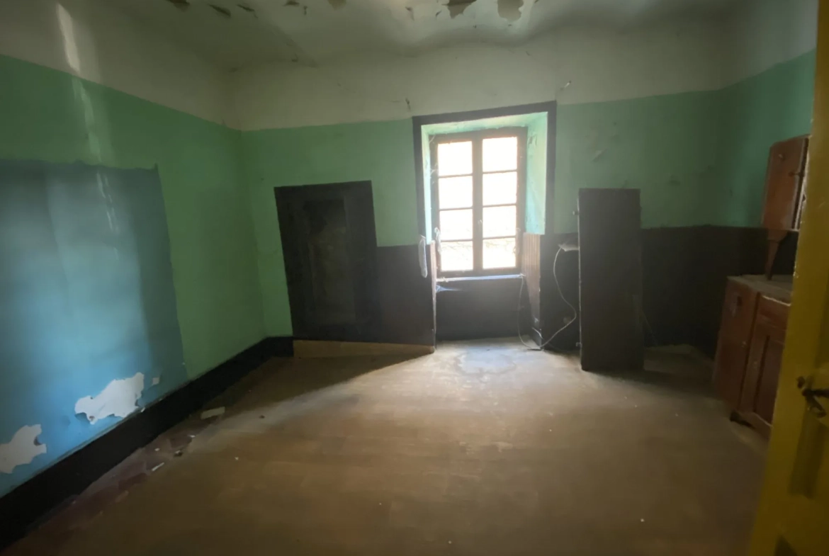 Maison à rénover de 110 m² à Pont d'Aubenas avec terrasse et cave 