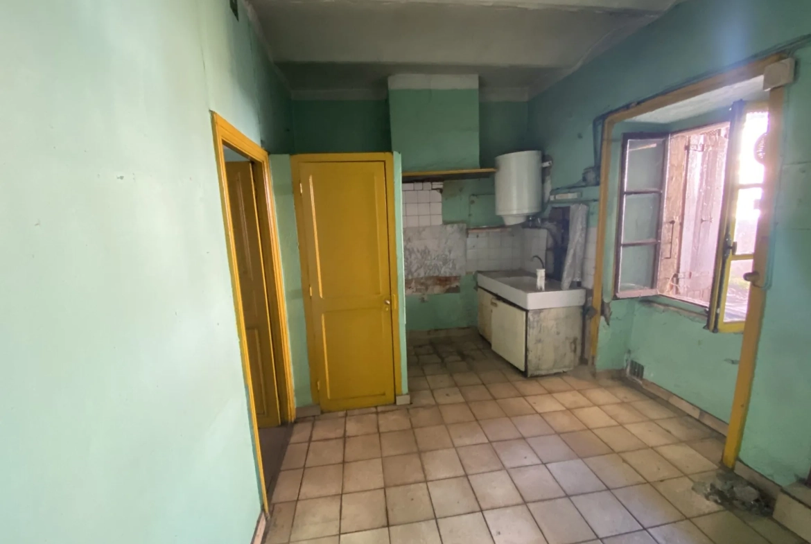 Maison à rénover de 110 m² à Pont d'Aubenas avec terrasse et cave 