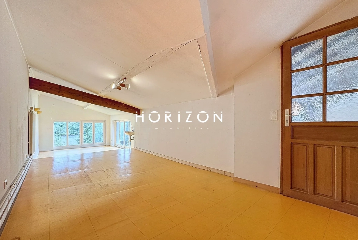 Maison de ville à Thoissey 136 m² avec jardin à rénover 