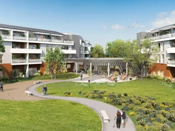 Investissement immobilier en résidence senior à Valence - T2 avec terrasse et parking