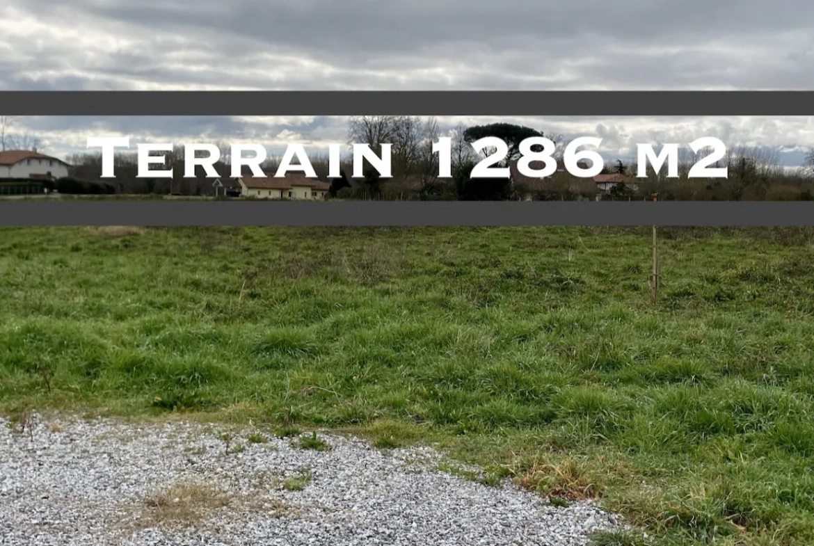 Terrain constructible à Téthieu de 1286 m² – Opportunité d’investissement immobilier 