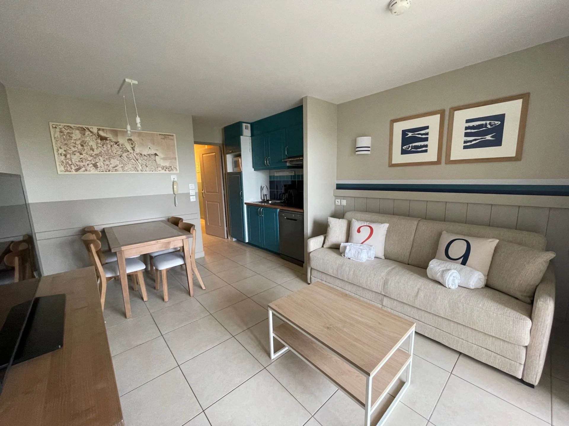 Appartement T2 avec Vue Sur Mer à Douarnenez près de la Plage des Sables Blancs 