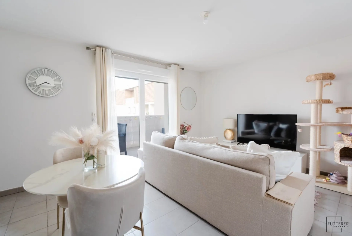Appartement 2 pièces avec balcon à vendre à Narbonne, résidence sécurisée 