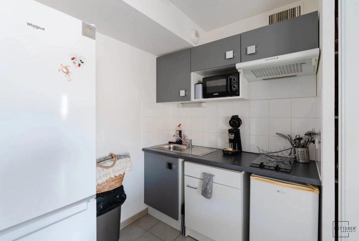 Appartement 2 pièces avec balcon à vendre à Narbonne, résidence sécurisée 
