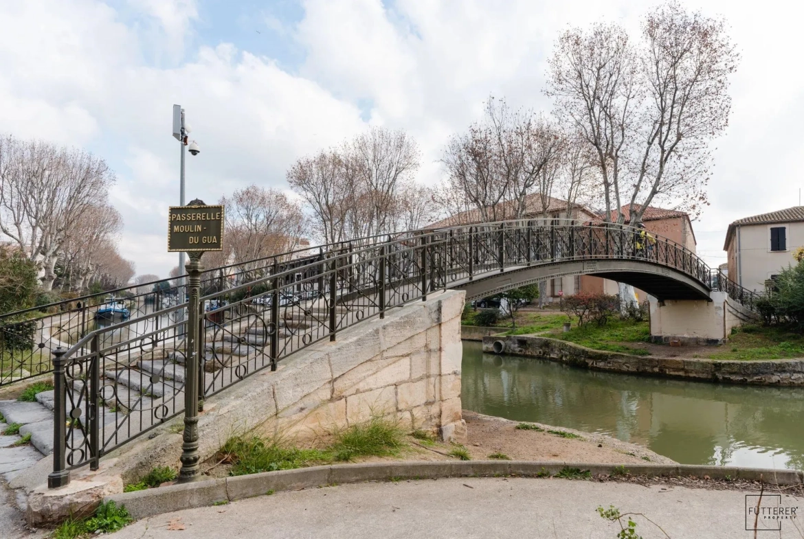 Appartement 2 pièces avec balcon à vendre à Narbonne, résidence sécurisée 