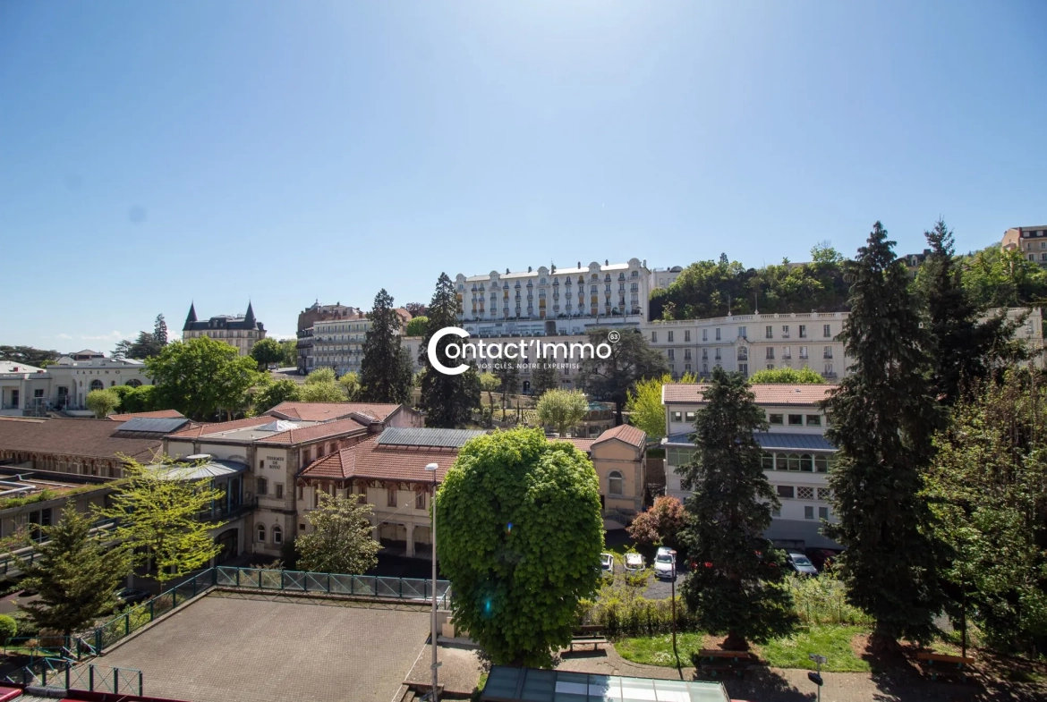 Studio à Royat face aux Thermes avec balcon, proche Chamalières, idéal pour investissement ou résidence 
