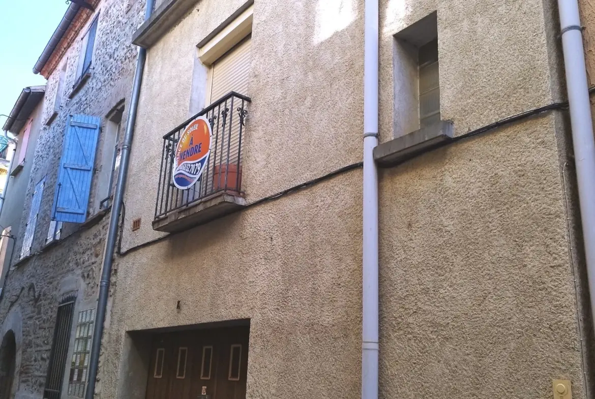 Maison de village à Rivesaltes avec garage et terrasse à rénover 