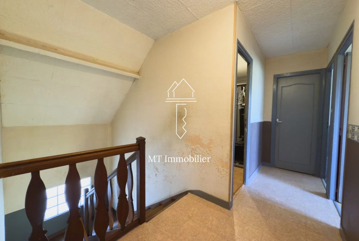 Maison de plain-pied à vendre à Beaurainville avec grand terrain et cave 