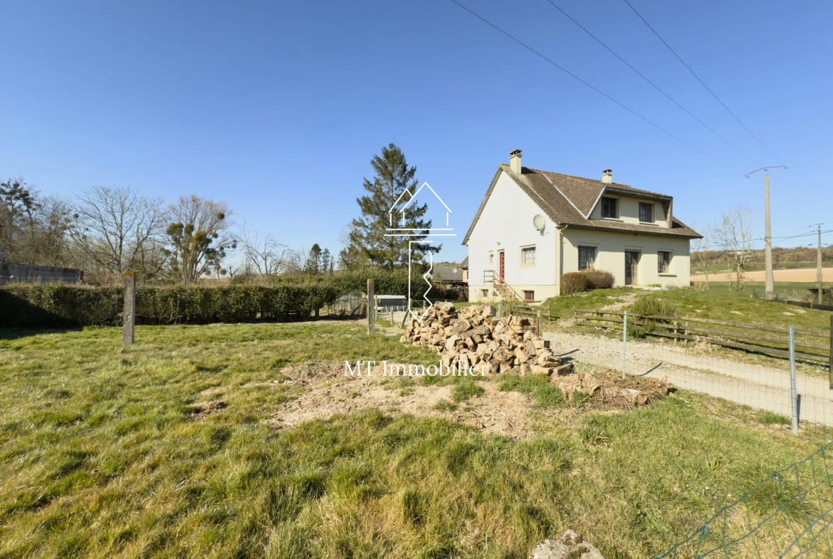 Maison de plain-pied à vendre à Beaurainville avec grand terrain et cave 