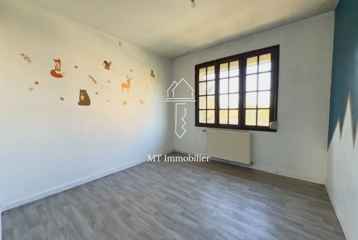 Maison de plain-pied à vendre à Beaurainville avec grand terrain et cave 