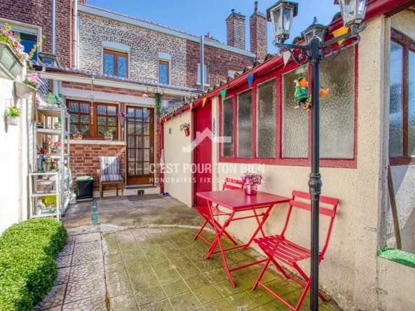Maison 3 chambres avec jardin à Hellemmes-Lille, proche commodités