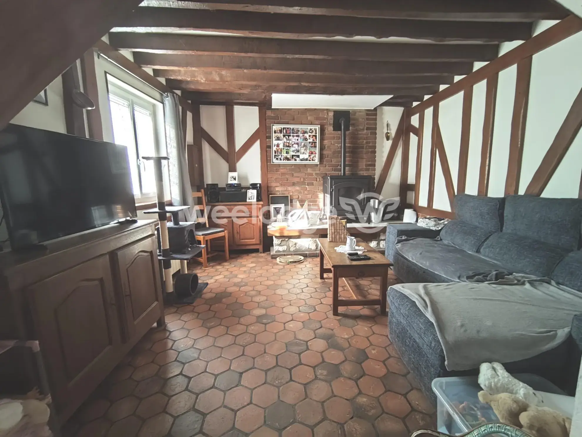 Magnifique maison ancienne de 102 m² avec 2 garages et terrain à Les Authieux-sur-le-Port-Saint-Ouen 