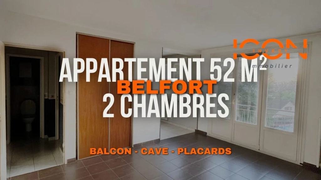 Bel appartement lumineux avec balcon à Belfort – Idéal investissement ou résidence principale
