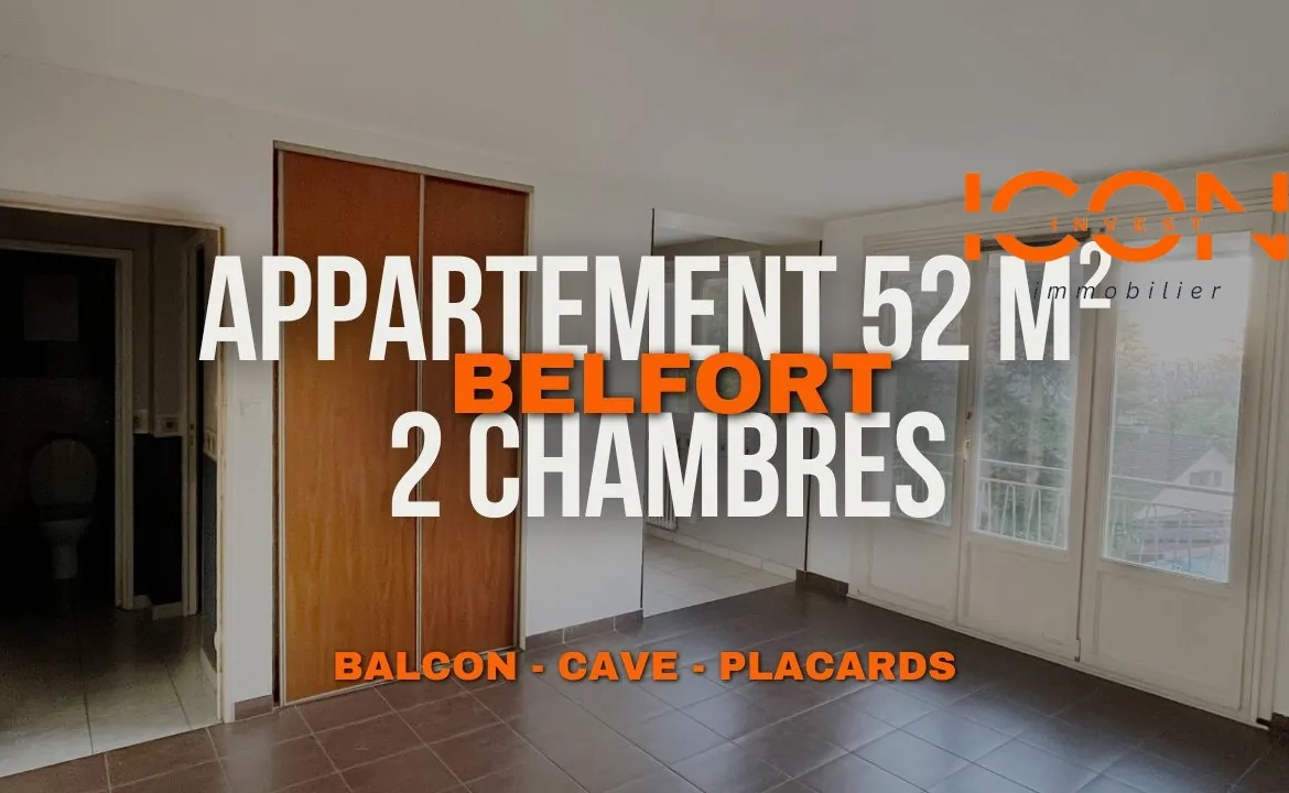 Bel appartement lumineux avec balcon à Belfort – Idéal investissement ou résidence principale 