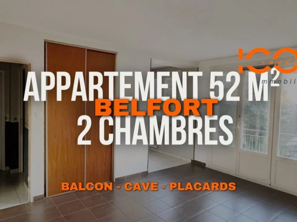 Bel appartement lumineux avec balcon à Belfort – Idéal investissement ou résidence principale