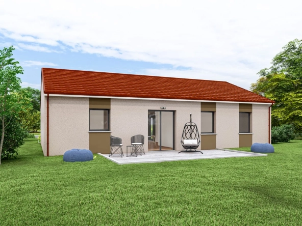 Maison neuve à construire à Nogent – Modèle CEDRUS, 2 chambres, garage, prestations modernes