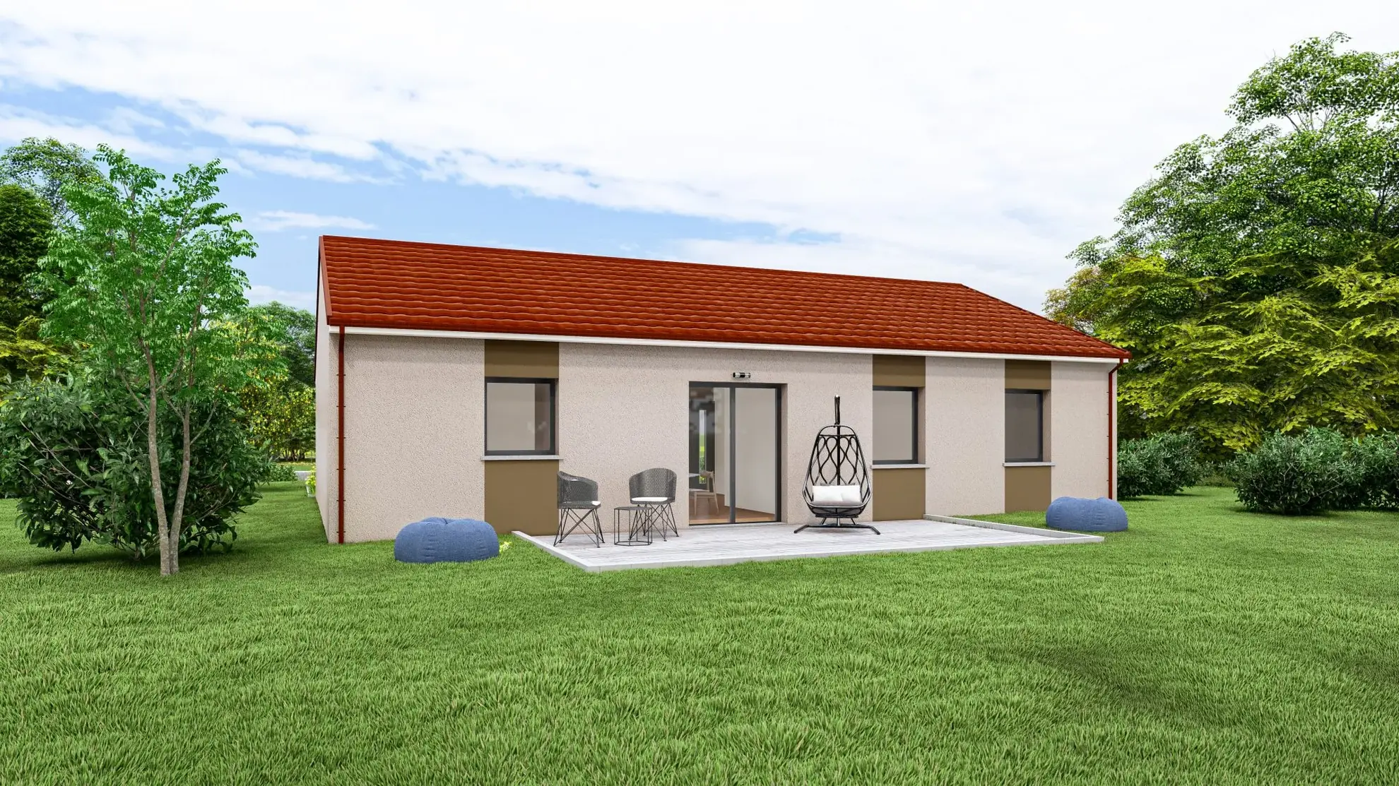Maison neuve à construire à Nogent – Modèle CEDRUS, 2 chambres, garage, prestations modernes 