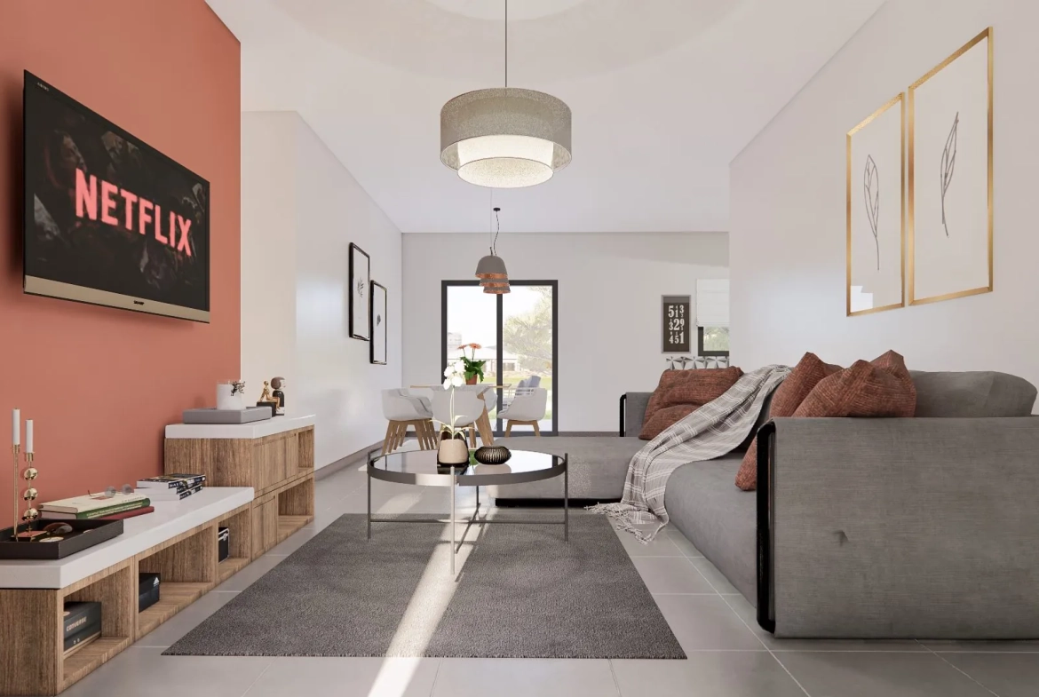 Maison neuve à construire à Nogent – Modèle CEDRUS, 2 chambres, garage, prestations modernes 