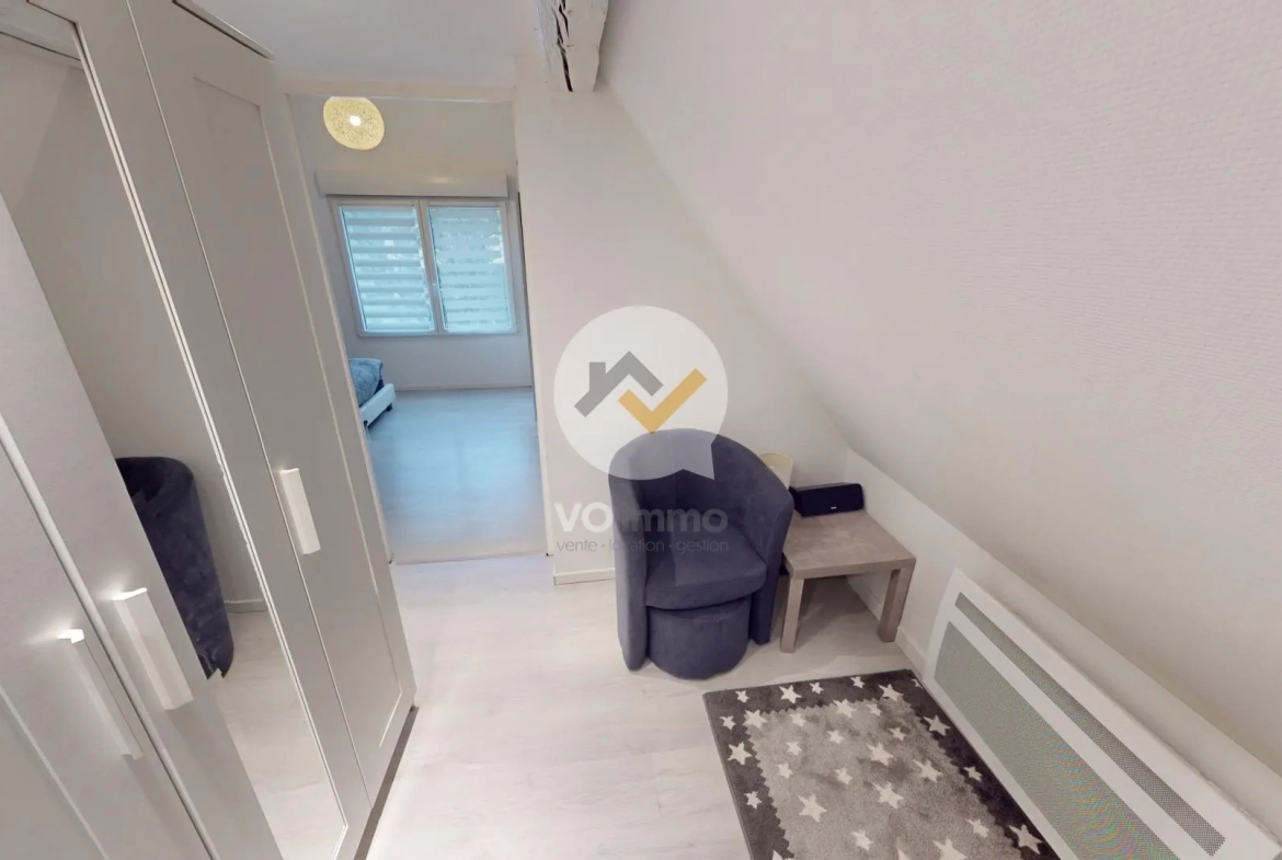 Maison de village rénovée à Lautenbach avec terrasse plein sud, 2 chambres 
