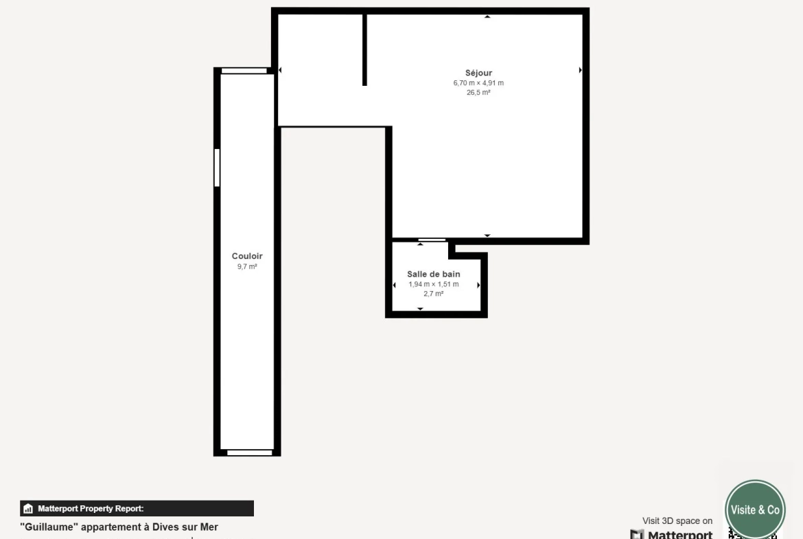 Appartement T1 meublé à Dives-sur-Mer - Idéal investissement ou résidence 
