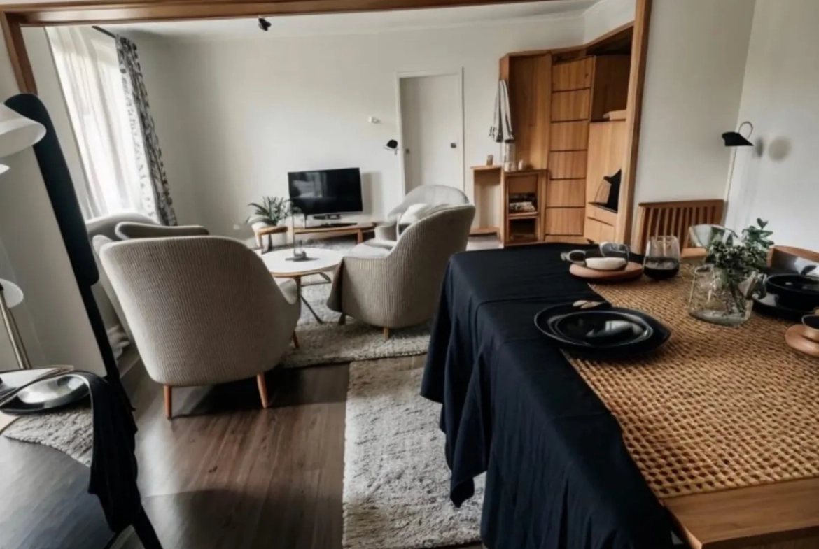 Appartement F4 loué à Herserange avec cave et garage, investissement sûr 