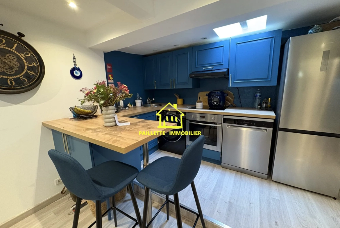 Maison de ville à Octeville-sur-Mer – 1 chambre, sans travaux, centre bourg 
