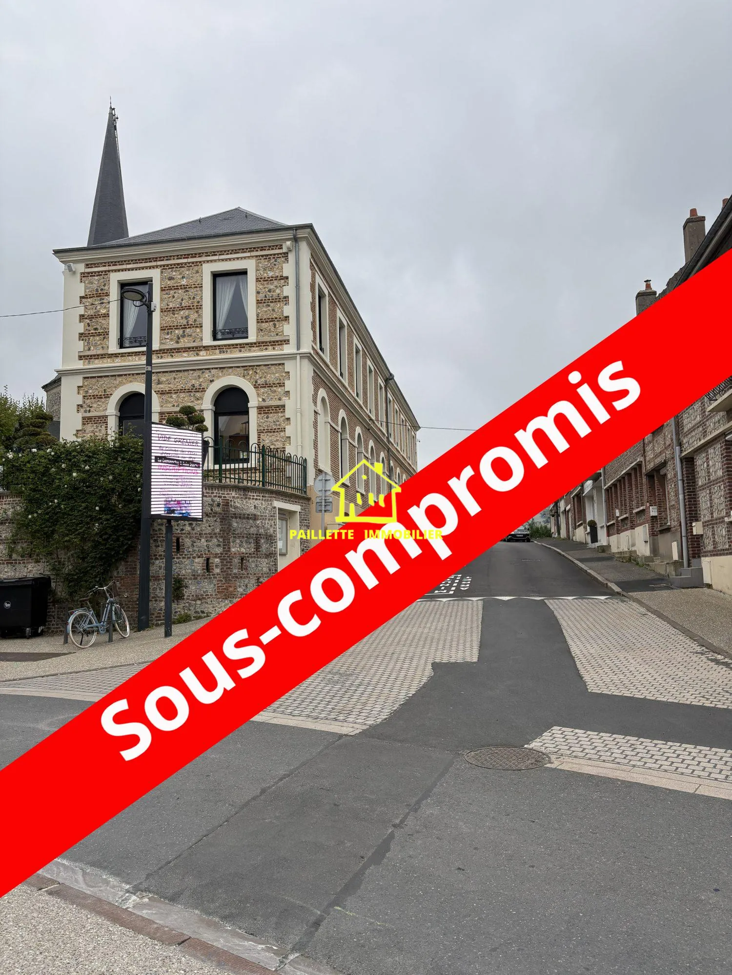 Maison de ville à Octeville-sur-Mer – 1 chambre, sans travaux, centre bourg 