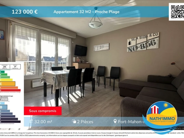 Appartement de 32 m² à Fort-Mahon-Plage - Proche de la plage avec parking
