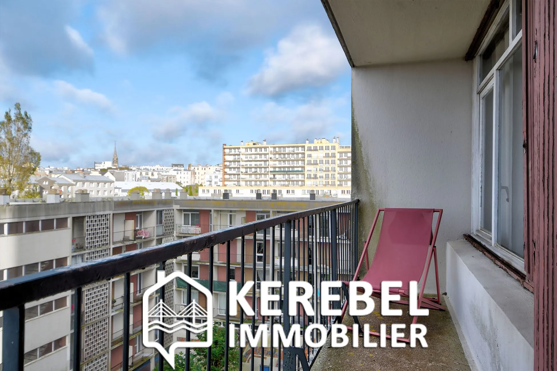 Appartement 3 pièces avec Vue Mer à Brest – Secteur Gambetta 