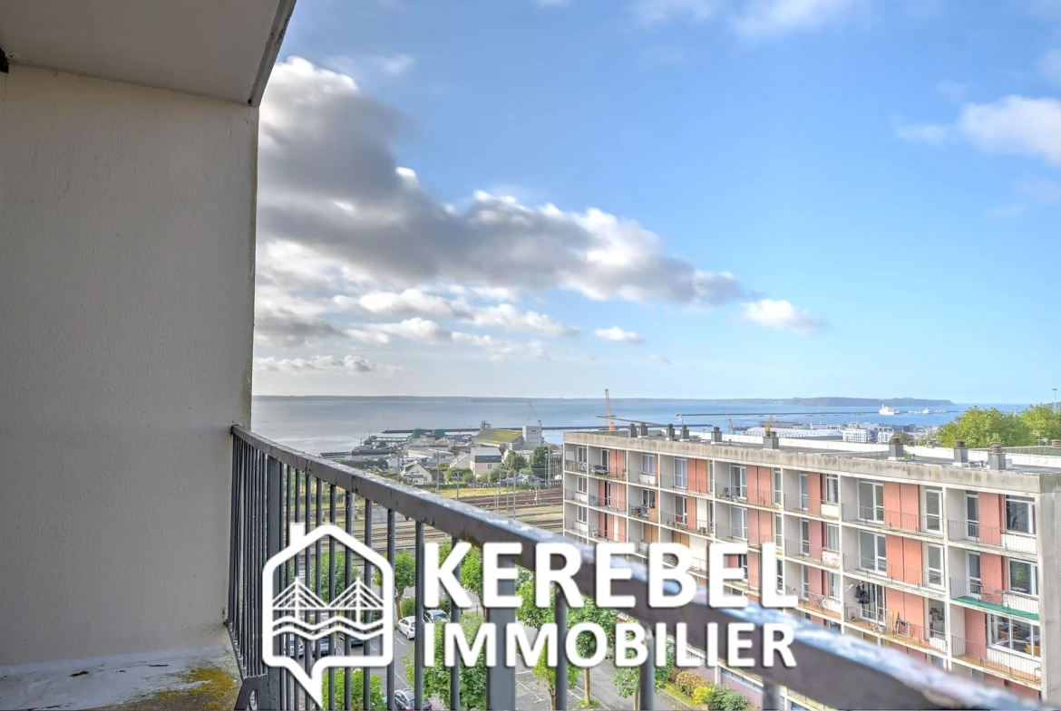Appartement 3 pièces avec Vue Mer à Brest – Secteur Gambetta 