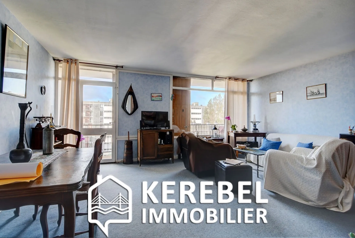 Appartement 3 pièces avec Vue Mer à Brest – Secteur Gambetta 