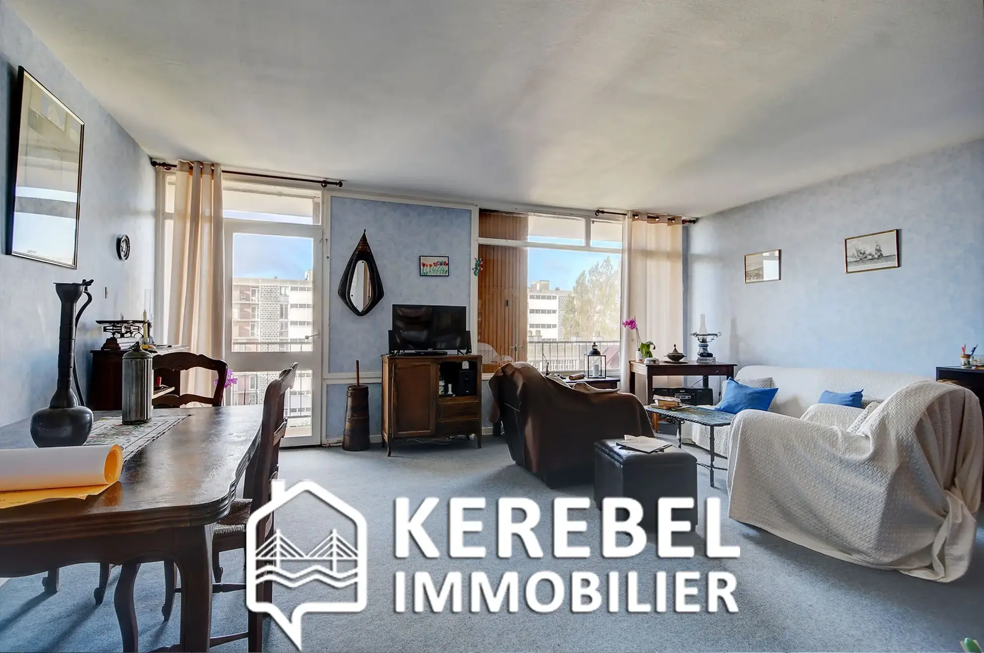 Appartement 3 pièces avec Vue Mer à Brest – Secteur Gambetta 