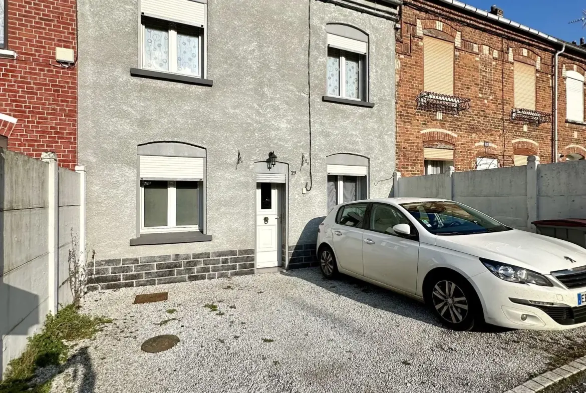 Maison mitoyenne à Walincourt-Selvigny à vendre avec jardin et garage 