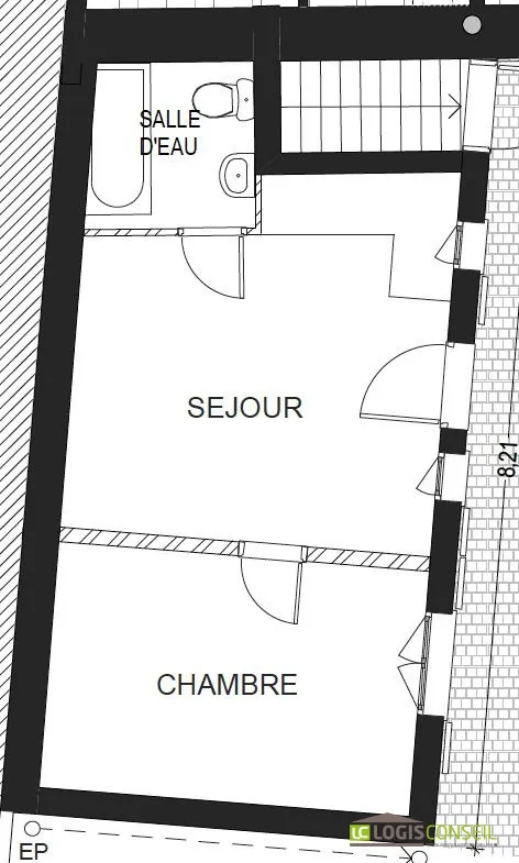 Appartement à Bourg-la-Reine, 1 chambre, à rénover dans un quartier prisé 