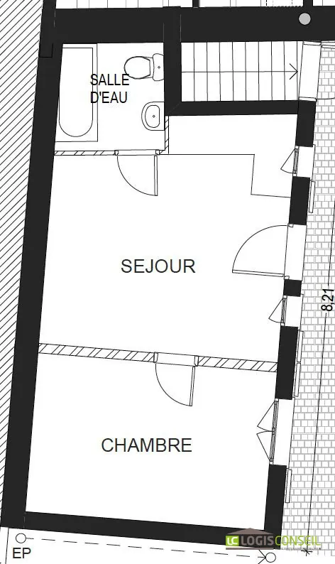 Appartement à Bourg-la-Reine, 1 chambre, à rénover dans un quartier prisé 